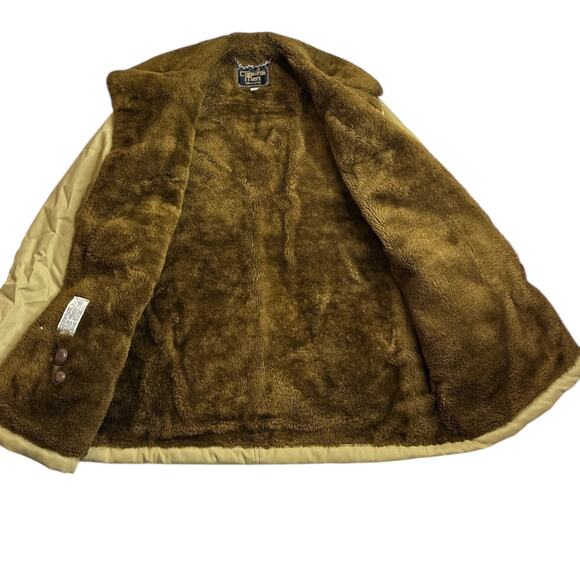Vintage Catalina Man Jacket Size 40 Faux Fur Rancher Chore Coat‎ Brown SEE DESC. - Picture 9 of 13